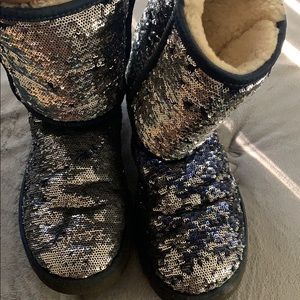 Blue sparkle uggs